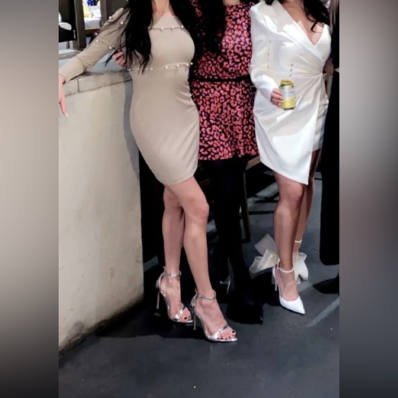 H:ours Delhia Mini Dress in Camel - Picture 3 of 3